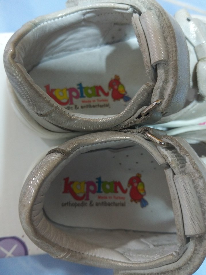 Kız Bebek Gri İlk Adım Ayakkabısı. 3 hafta gıyıldı. - Görsel 2