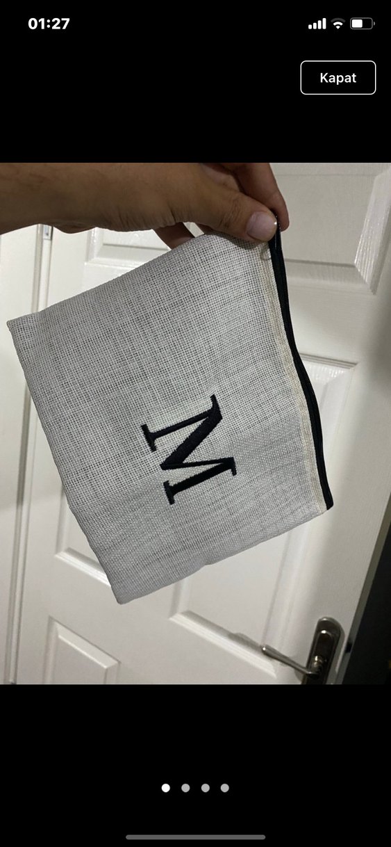 Minimalist Beyaz Kadın Clutch Çanta - Görsel 2