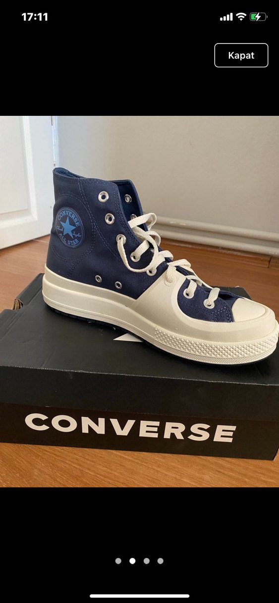 Converse Lacivert Baskılı Spor Ayakkabı - Görsel 2