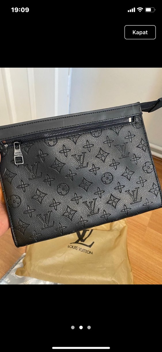 Louis Vuitton Siyah Clutch çanta - Görsel 2