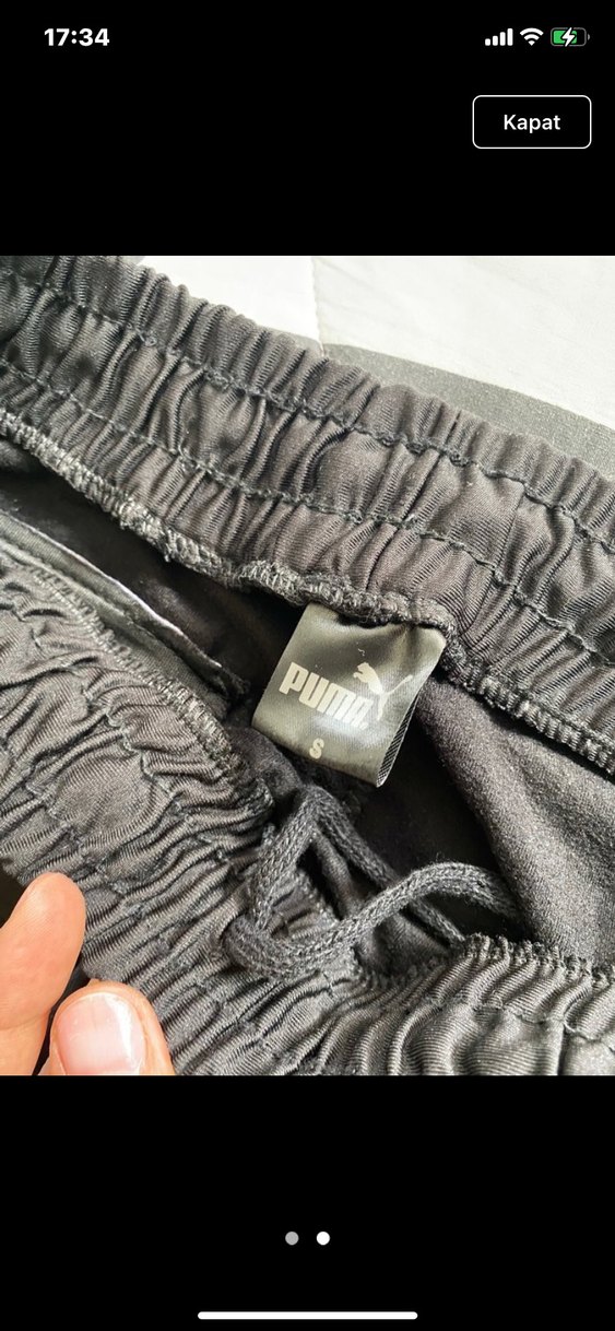 Erkek Siyah Puma Eşofman Altı - Görsel 2