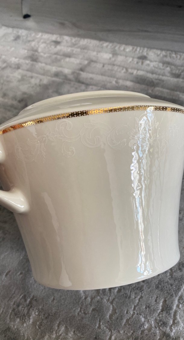 Kütahya porselen çorba tenceresi - Görsel 3