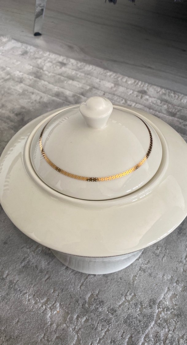 Kütahya porselen çorba tenceresi - Görsel 2