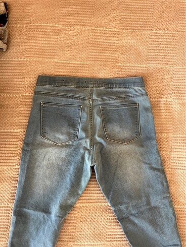 38 Beden mavi Renk Dar Jean