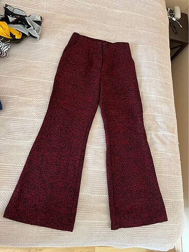 Bordo Kalın Pantolon