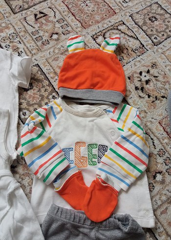 Gri Erkek Bebek 5'li Rahat Kıyafet Seti hellobaby - Görsel 3