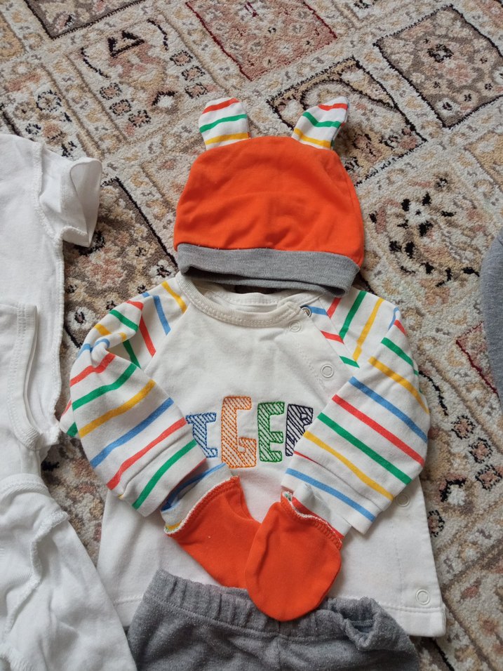 Gri Erkek Bebek 5'li Rahat Kıyafet Seti hellobaby - Görsel 3