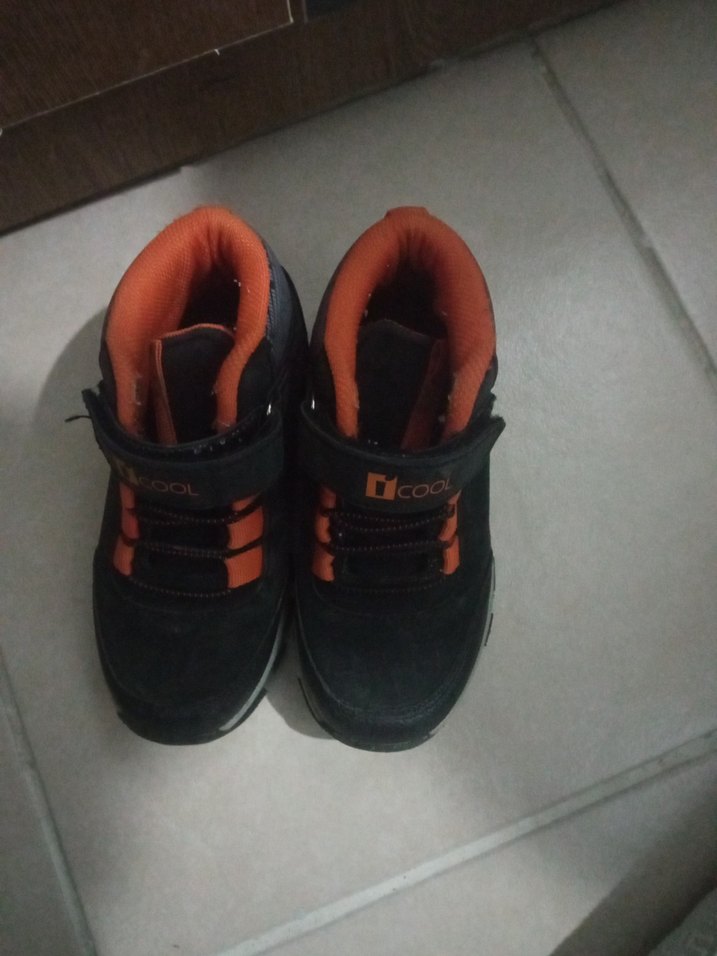 Turuncu Siyah Erkek Çocuk Spor Ayakkabı - Görsel 2