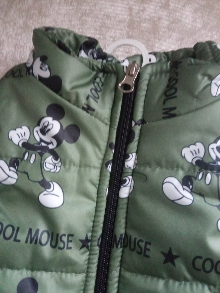 Kapüşonlu, Fermuarlı Erkek Çocuk Yeşil Yelek - Görsel 4