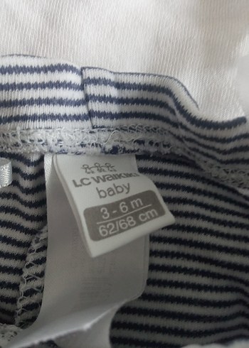 Uzun Kollu Beyaz Pamuklu Bebek Takımı. LC Waikiki. - Görsel 5