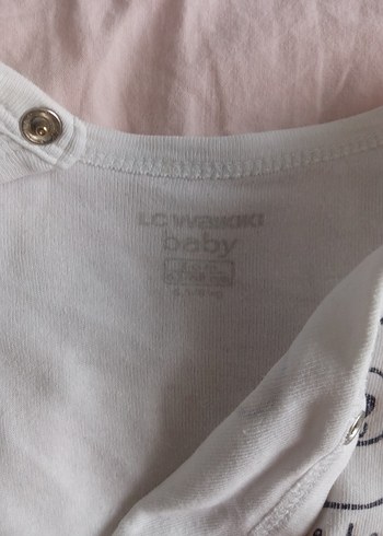 Uzun Kollu Beyaz Pamuklu Bebek Takımı. LC Waikiki. - Görsel 4