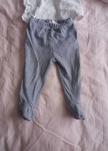 Uzun Kollu Beyaz Pamuklu Bebek Takımı. LC Waikiki. - Görsel 2