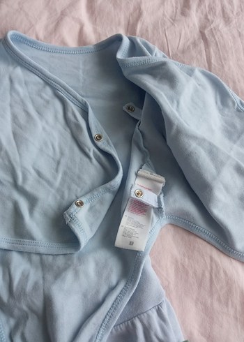 Pamuklu Mavi Bebek Takımı Uzun Kollu.  kitikate ikili takim - Görsel 4