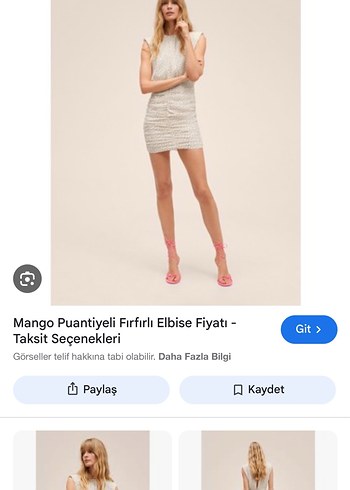 Bej Mini V Yakalı Kolsuz Elbise