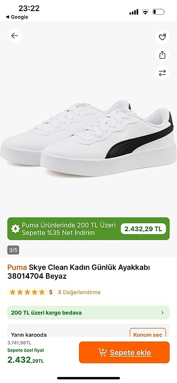 Puma Yeni kullanilmadi