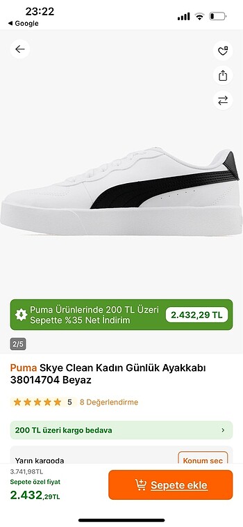 37,5 Beden beyaz Renk Yeni kullanilmadi
