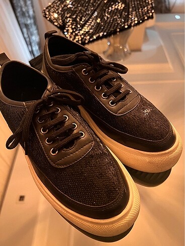 38 Beden siyah Renk Desa kadın sneaker