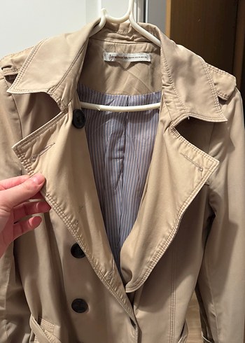 Bej Midi Kadın Trençkot - Görsel 3