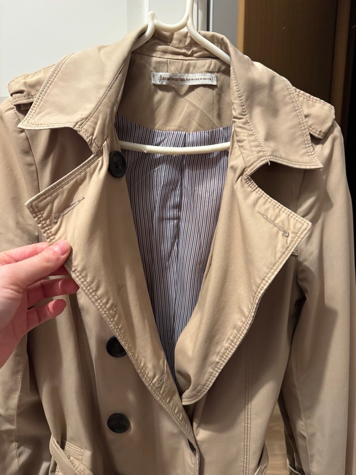 Bej Midi Kadın Trençkot - Görsel 3