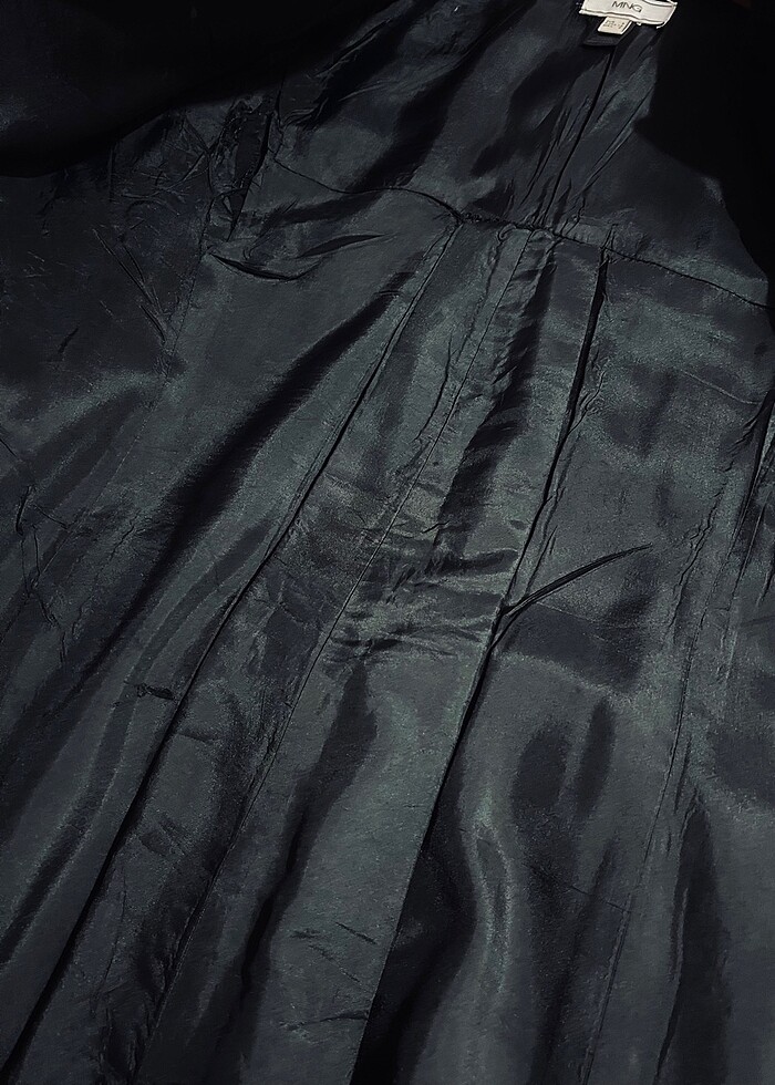 Siyah kaşe mont - Görsel 4