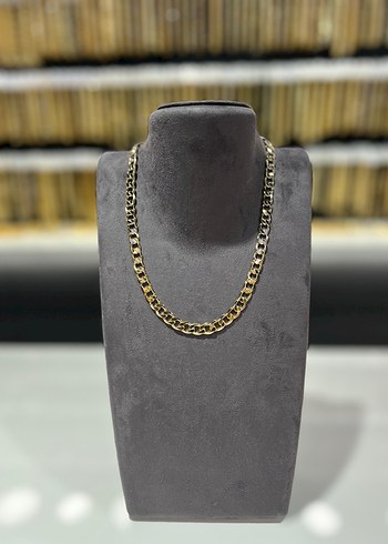 Uzun Zincir Detaylı Altın Renk Kadın Kolye  juping marka - Görsel 2