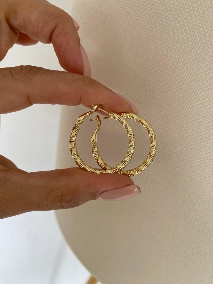 Zinci Detaylı Mini Altın Halka Küpeler Fiyatları değişiyor - Görsel 5