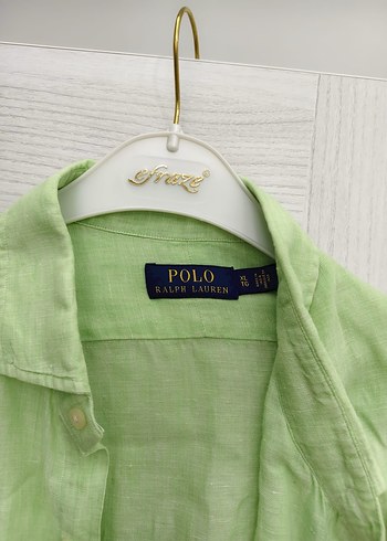 Ralph Lauren Yeşil Keten Erkek Gömlek - Görsel 4