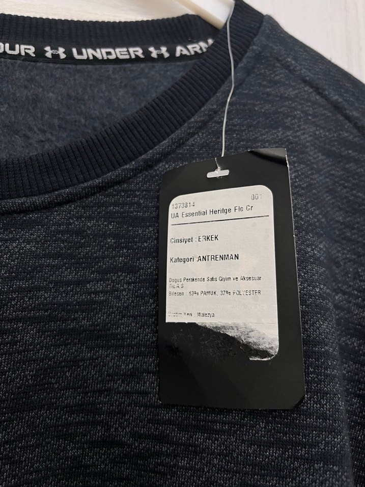 Under Armour Gri Uzun Kollu Erkek Sweatshirt - Görsel 4