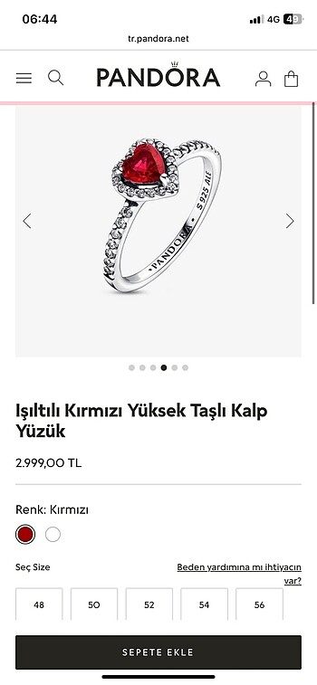 Pandora orjinal pandora yüzük