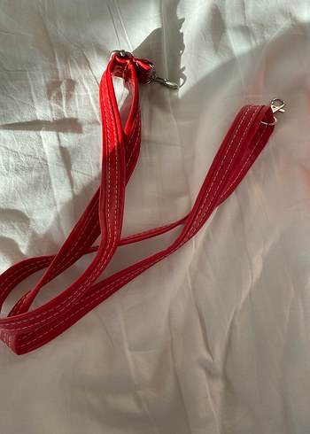 Kırmızı Deri Fermuarlı Kadın Portföy Çanta - Görsel 3