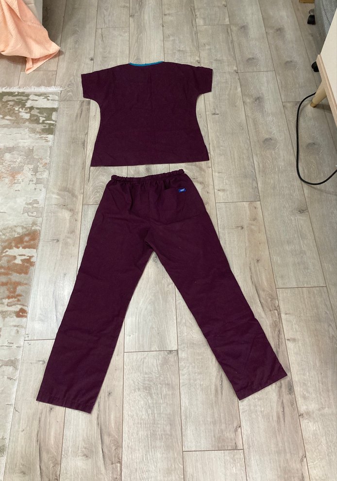 Kadın Mor Kemerli Rahat Tulum - Görsel 5