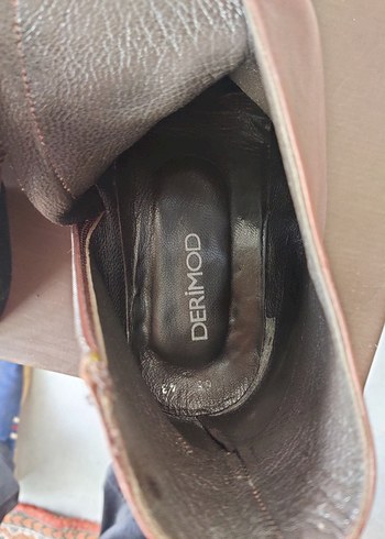 DERİMOD Kahverengi Deri Erkek Bot - Görsel 5