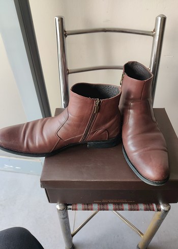 DERİMOD Kahverengi Deri Erkek Bot - Görsel 3