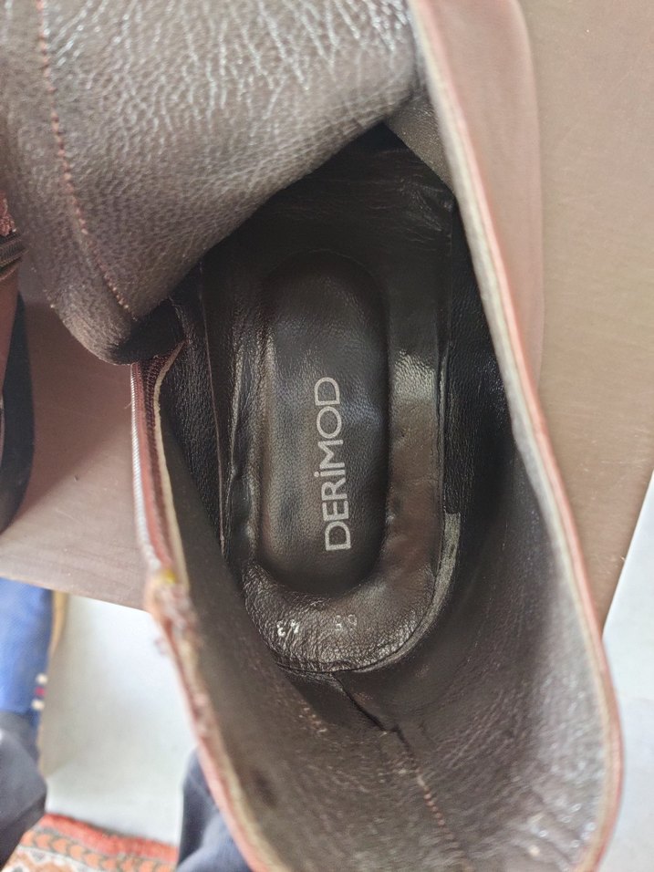 DERİMOD Kahverengi Deri Erkek Bot - Görsel 5