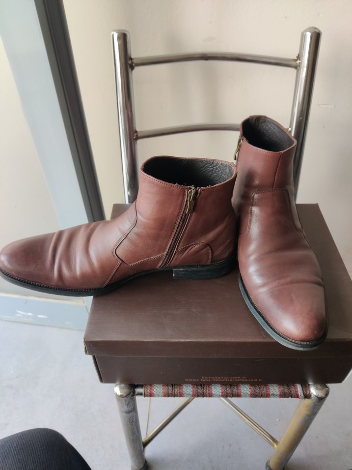 DERİMOD Kahverengi Deri Erkek Bot - Görsel 3