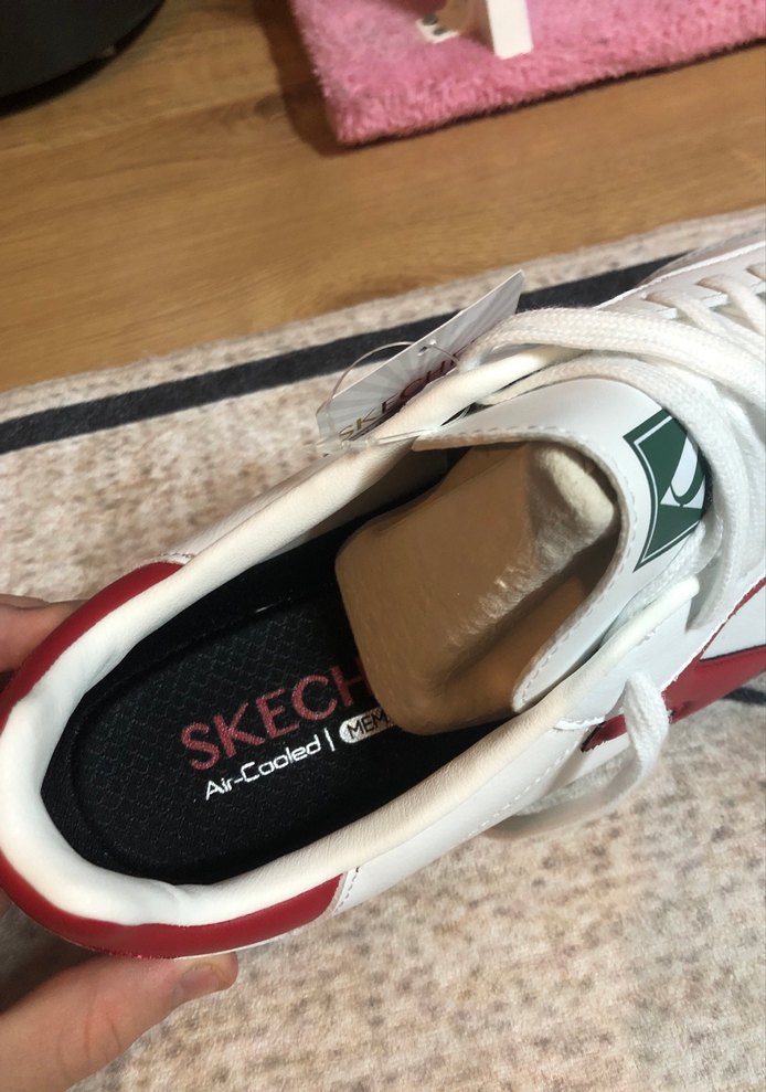 Skechers Erkek Kırmızı-Beyaz Ayakkabı Sıfır Etiketli Faturalı - Görsel 4