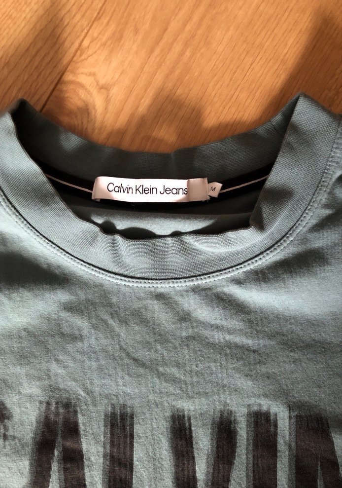 Calvin Klein Erkek Turkuaz Kısa Kollu Baskılı Tişört - Görsel 2