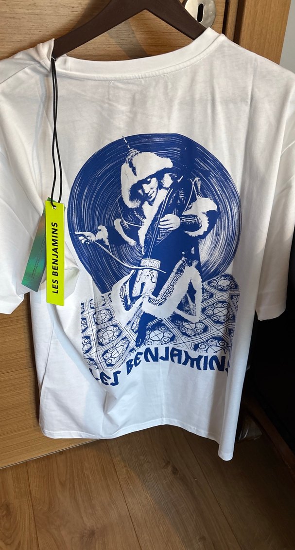 Les Benjamins Beyaz Pamuklu Erkek Baskılı Tişört Sıfır - Görsel 2