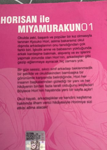 Beden Horimiya Manga Seti 1-4. Ciltleri
