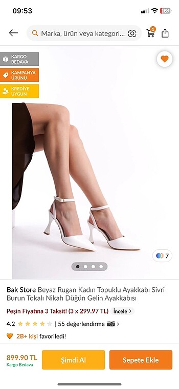 Kadın topuklu ayakkabı