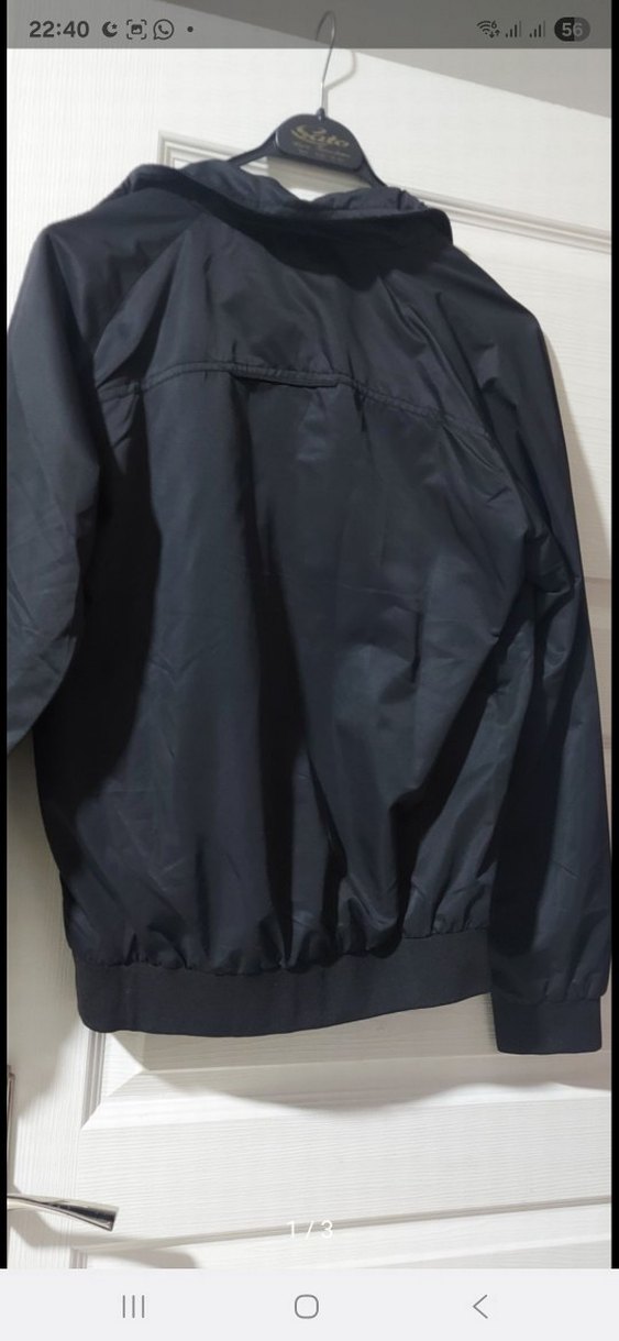 Siyah Street Wear Fermuarlı Mont - Görsel 3