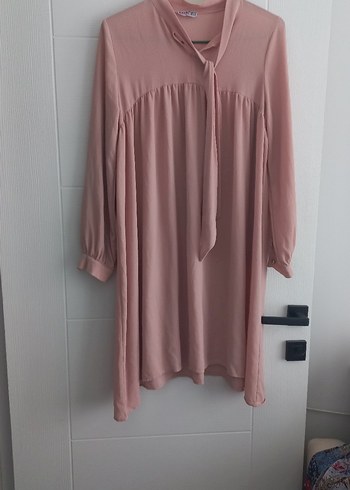 Seçil Piliseli Pembe Uzun Kollu Kadın Tunik