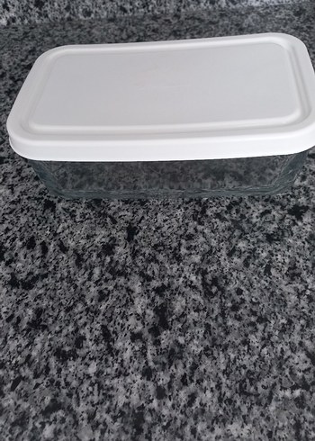 Paşabahçe Beyaz Kapaklı Cam Saklama Kabı