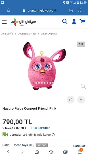 Abercrombie & Fitch furby connect