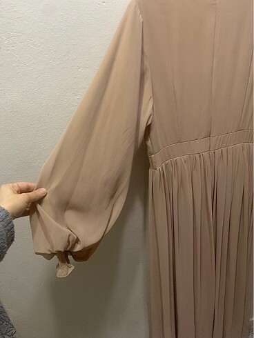 m Beden camel Renk Elbise