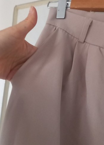 m Beden ten rengi Renk Düğmeli Bej Kadın Uzun Blazer Ceket