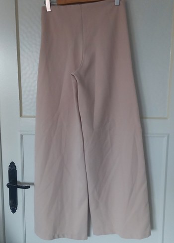 xs Beden ten rengi Renk Bej Midi Kadın Salaş Kumaş Pantolon