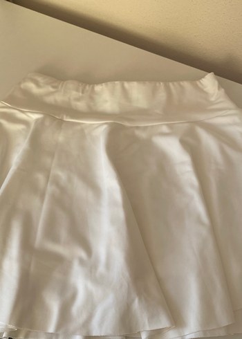 Beyaz kısa/mini etek - Görsel 2