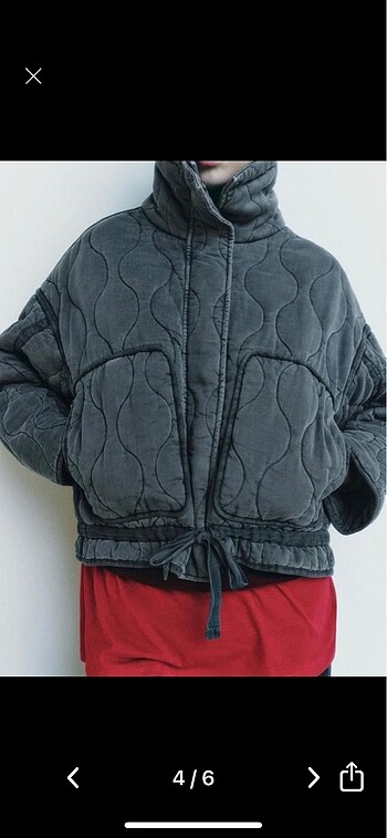 xs Beden gri Renk Zara ceket