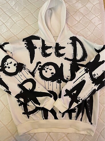Unisex sweatshirt şardonlu